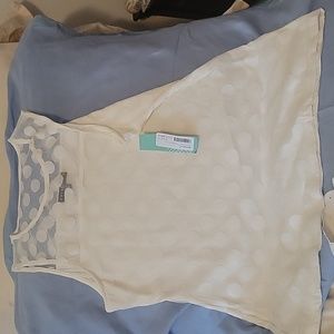 BRIXTON IVY  Polka Dot Tank Top sz L NWT